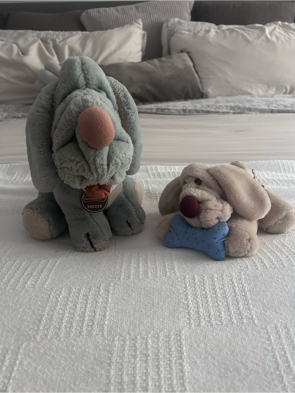 Pair of Vintage Wrinkles Dog Plush Toys